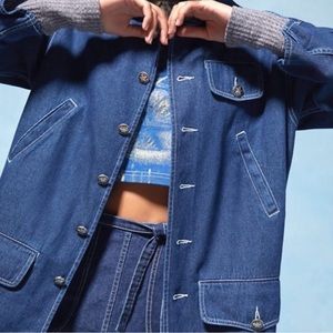 Cool Anna Sui & UO Longline Denim Jacket